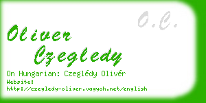 oliver czegledy business card